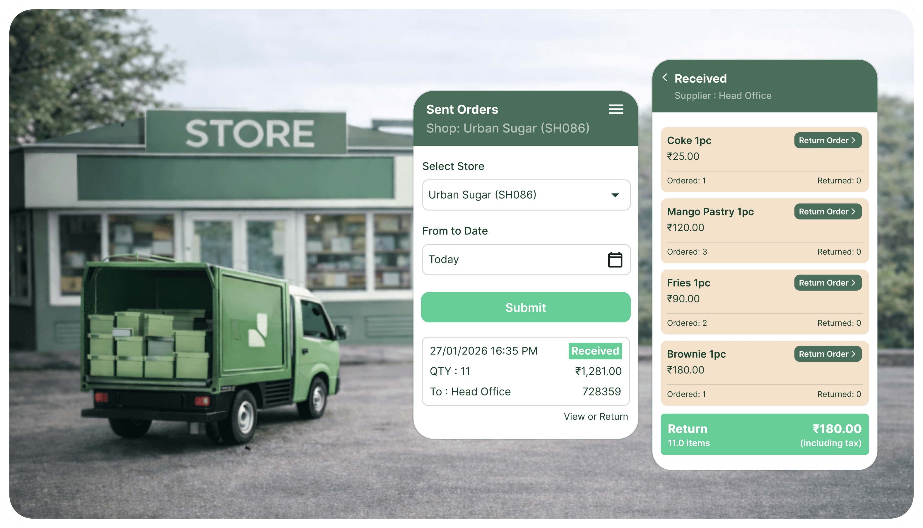 Automatic Stock Update at Retail Outlets